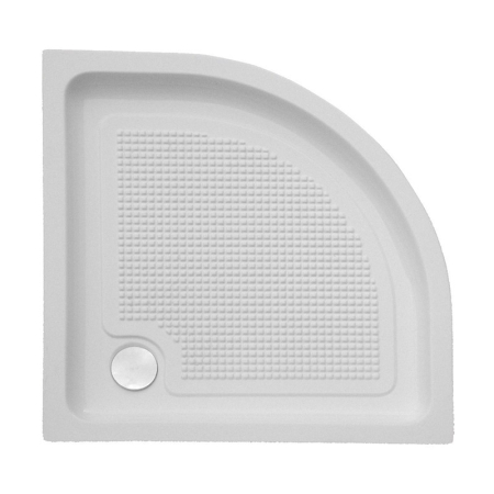 Baie - Cadita de dus semirotunda Belform, Bella, R=55 cm, 80X80 cm, alb