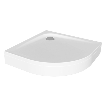Cadite pentru dus - Cadita de dus semirotunda Kolpasan Evelin R80, pentru inzidire, acril sanitar, R55 cm, alb