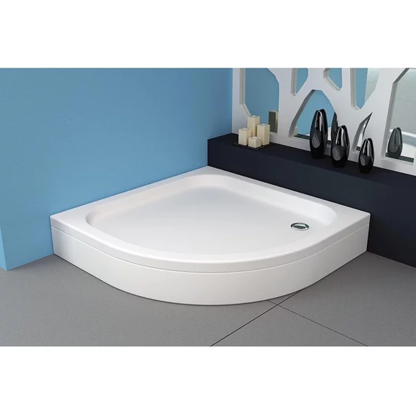 Baie - Cadita pentru dus Kolpasan Ontex semirotunda 80x80 cm