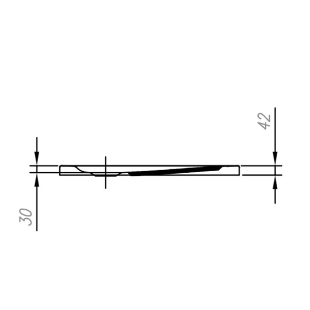Cadita pentru dus patrata pentru inzidire Kolpasan Evelin 90x90 cm [2]