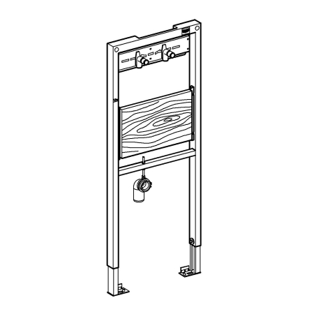 Cadru lavoar Grohe 38544000, Rapid SL, tip instalare in perete, tip alimentare 1/2, tip montare incastrat [3]