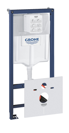 Toalete - Cadru WC 3in1 Grohe 38539001, 1130 mm, 500 mm, 90, 110 mm, 2 moduri spalare, incastrat, uscata, otel