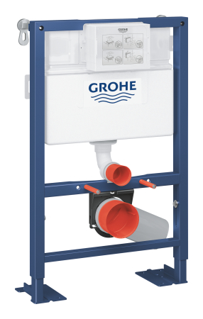 Toalete - Cadru WC Grohe 38587000, 820 mm, 500 mm, 90, 110 mm, 480 mm, 2 moduri spalare, incastrat, uscata, otel