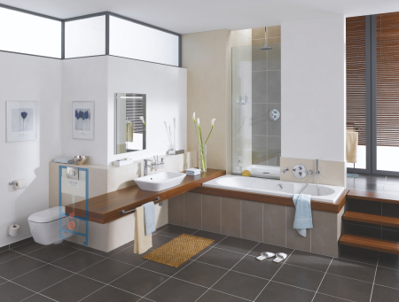 Cadru WC Rapid SL Grohe 38525001, 985 mm, 500 mm, 90, 110 mm, 480 mm, 2 moduri spalare, incastrat, otel [4]