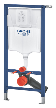 Cadru WC suspendat Grohe 38848000, 1135 mm, 500 mm, 90, 110 mm, 2 moduri spalare, incastrat, uscata, otel [2]