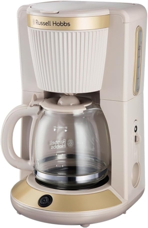 Bucatarie - Cafetiera cu filtru Russell Hobbs 26781-56 Bronte, 1.25L, WhirlTech, pause & pour, mentinere cald 40 min, Stone