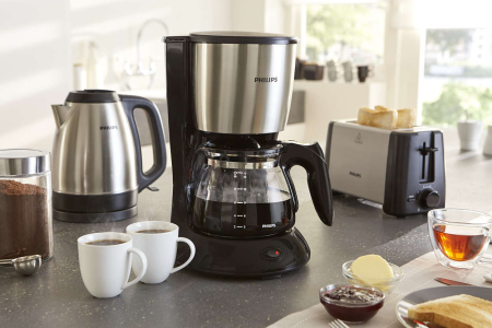 Cafetiera Philips HD7462/20, Daily Collection, bautura preparata cafea, calitate superioara pentru baia ta, negru, gri [5]