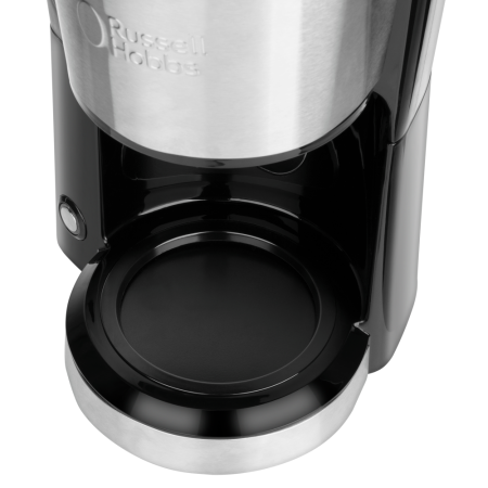 Cafetiera Russell Hobbs Compact Home, 1.25L, filtru permanent, plita mentinere cald, design compact, alb [5]