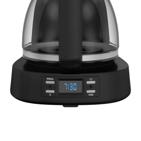 Cafetiera Tefal Equinox CM520D10, 900W, 1.2L, functie pastrare la cald, sistem antipicurare, timer digital, monitorizare nivel apa, negru & arginti [4]