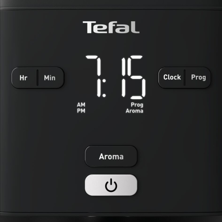 Cafetiera TEFAL Smart'n Light CM600810, 1000W, ecran digital, capacitate 1.25L, functie auto OFF, sistem antipicurare, carafa sticla, functie mentiner [2]