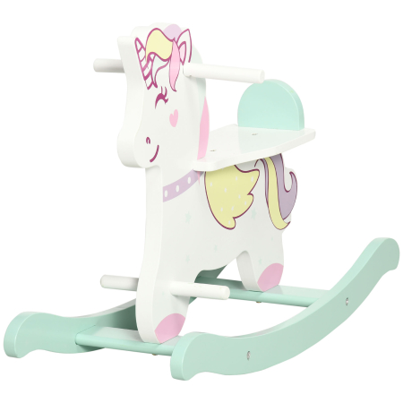 Jucarii si accesorii -  Cal balansoar pentru copii mici, plimbare cu unicorn pentru 1-3 ani, jucarie pentru bebelusi, cadou pentru fete si baieti