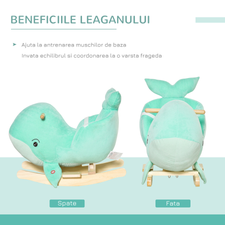  Cal Balansoar Plus Bej 77 cm cu Sunete si Centura Siguranta [4]