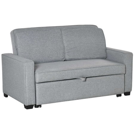 Living & hol -  Canapea Extensibila 2 locuri cu 3 pozitii spatar 154x87x89 cm - Textil