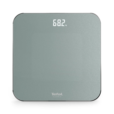 Cantar de baie Tefal Classic PP1903V0, 180 KG, gradatii la 100 g, 31 x 31 cm, sticla, gri [0]