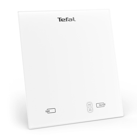 Ingrijire personala - Cantar de bucataraie Tefal Essential BC5504V0, capacitate 5 kg, functie tara, oprire automata, baterii incluse, alb