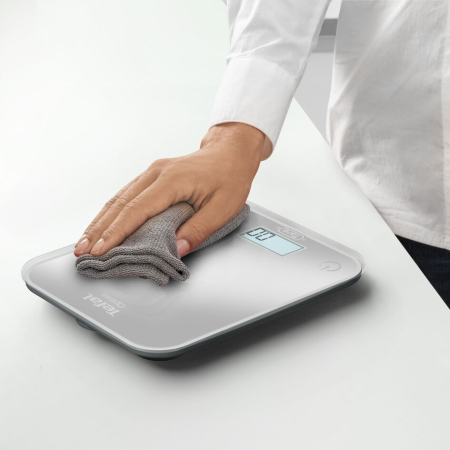 Cantar de bucatarie Tefal Optiss BC50U4V0, 5 kg, sticla securizata, functie Tara, cantarire a lichidelor, precizie 0.5g, afisaj LCD, carlig de a [6]