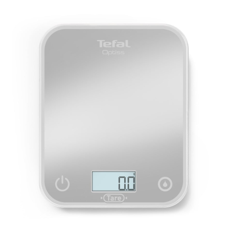 Cantar de bucatarie Tefal Optiss BC50U4V0, 5 kg, sticla securizata, functie Tara, cantarire a lichidelor, precizie 0.5g, afisaj LCD, carlig de a [0]