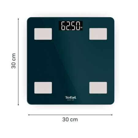Cantar inteligent Tefal Body Up BM2600V0, greutate maxima 180 kg, 7 indicatori de masurare, sticla securizata tratata termic, ecran LCD, 2 baterii inc [8]