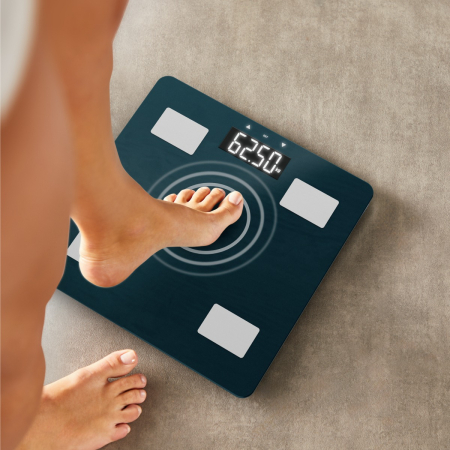 Cantar inteligent Tefal Body Up BM2600V0, greutate maxima 180 kg, 7 indicatori de masurare, sticla securizata tratata termic, ecran LCD, 2 baterii inc [2]