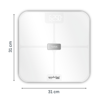Cantar inteligent Tefal Goodvibes Sport BM9740F0, greutate maxima 200 kg, 17 indicatori de masurare, sincronizare cu aplicatia Google Fit, Apple Healt [11]