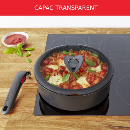 Capac de sticla Tefal Ingenio L9846453, 22 cm, compatibil cu oalele & tigaile Ingenio [2]