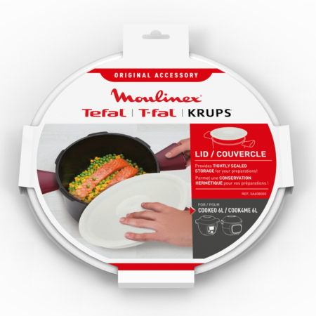 Capac pentru depozitare Tefal XA608000, compatibil cu vasul de gatit al multicooker-ului Tefal Cook4me, seriile CY85xx, CY91xx, CY94xx si CY96xx, in [1]