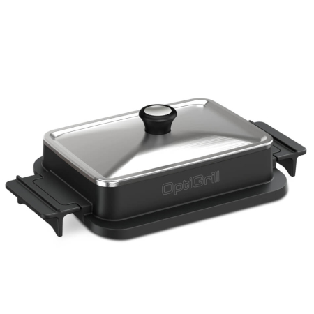 Capac pentru gatit Tefal XA731810, compatibil cu gratarul electric OptiGrill 4 in 1 si OptiGrill 2 in 1, inox, compatibil cu masina de spalat v [1]