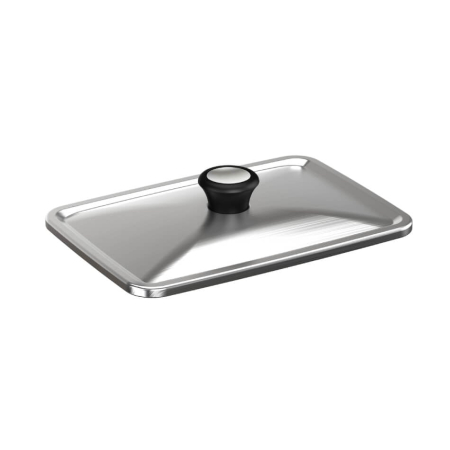 Vase & ustensile pentru gatit - Capac pentru gatit Tefal XA731810, compatibil cu gratarul electric OptiGrill 4 in 1 si OptiGrill 2 in 1, inox, compatibil cu masina de spalat v