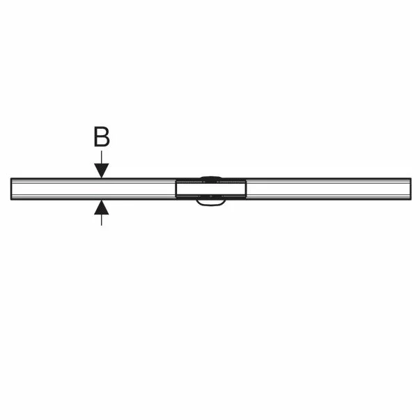 Capac pentru rigola Geberit CleanLine60 30-130 cm crom otel inoxidabil [4]