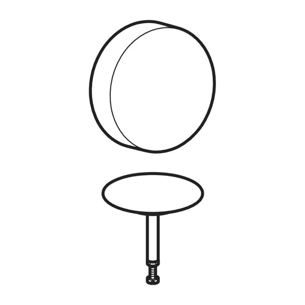 Capac sifon si preaplin Geberit d52 alb alpin [1]