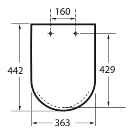Capac WC A8019D0004, Debba, pentru wc, eliberare rapida, seria Debba, design modern, finisaj lucios, alb [1]