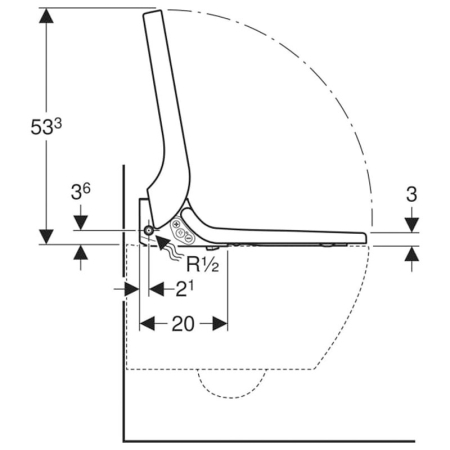 Capac WC, bideu, Geberit, Aquaclean, Tuma Classic, alb [4]