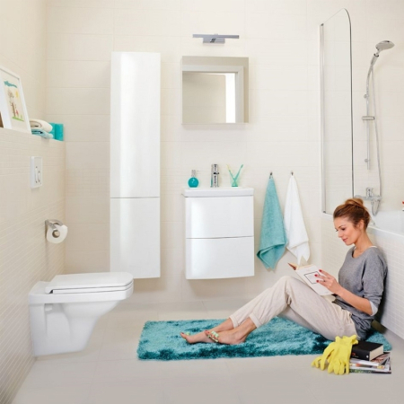 Capac WC Cersanit, Easy, cu Soft-Close si Easy Off,alb [2]