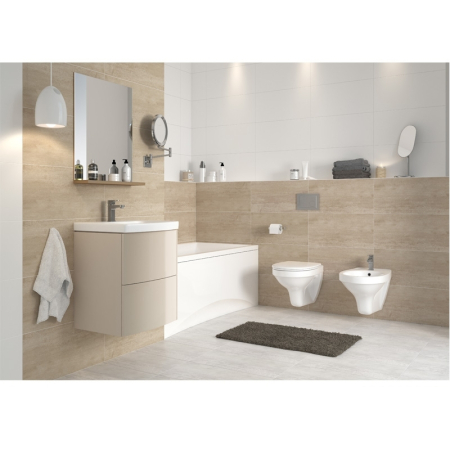 Capac WC Cersanit, Terra, din polipropilena, alb [2]