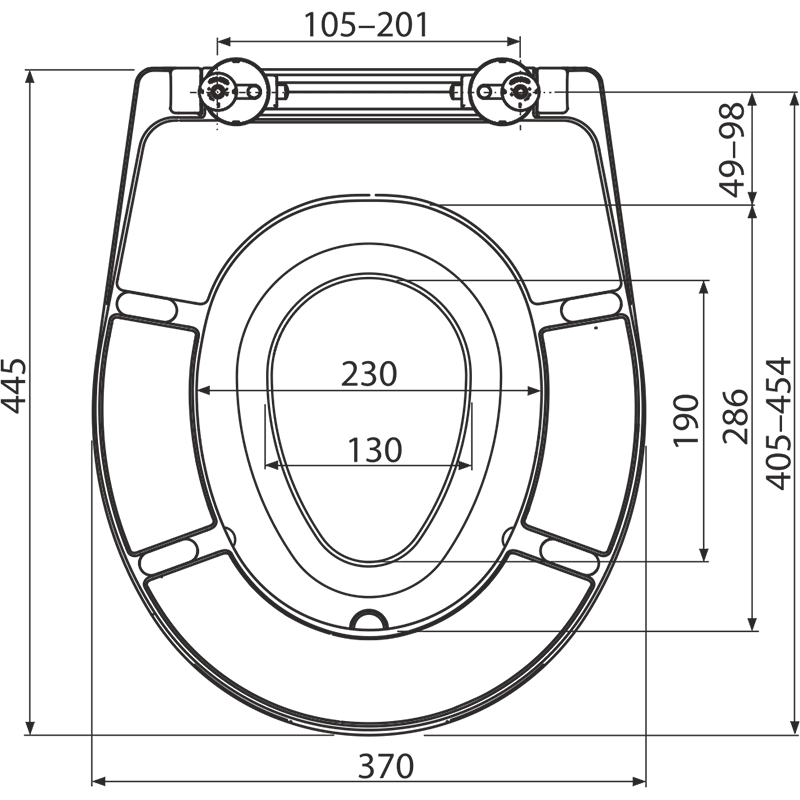 Capac WC copii Alca, duroplast, alb, A603 [1]
