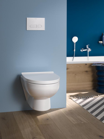 Capac WC Duravit 0020790000, DuraStyle, pentru wc, capac softclose, eliberare rapida, suprafata antibacteriana, alb [10]
