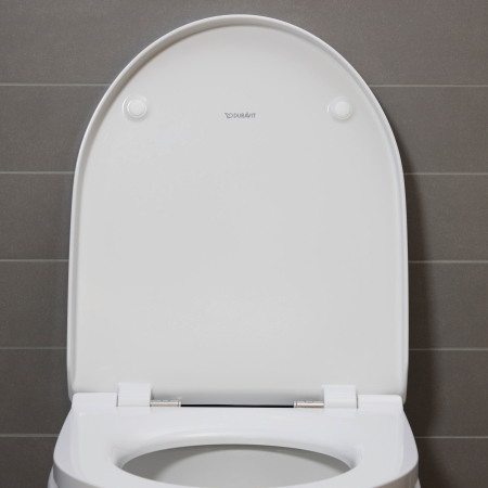 Capac WC Duravit 0020790000, DuraStyle, pentru wc, capac softclose, eliberare rapida, suprafata antibacteriana, alb [5]