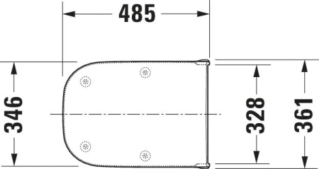 Capac WC Duravit 0060310000, D-Code, pentru wc, eliberare rapida, suprafata antibacteriana, suprafata antiaderent, alb [5]