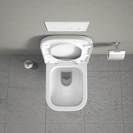 Capac WC Duravit 0064590000, Happy D.2, pentru wc, capac softclose, eliberare rapida, suprafata antiaderent, alb [7]