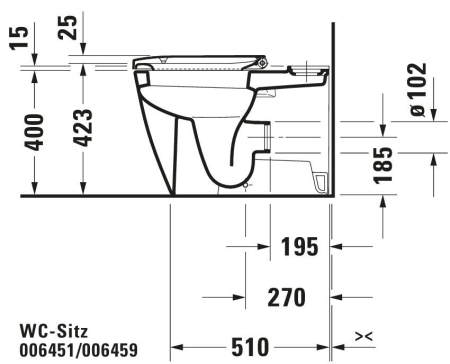 Capac WC Duravit 0064590000, Happy D.2, pentru wc, capac softclose, eliberare rapida, suprafata antiaderent, alb [22]
