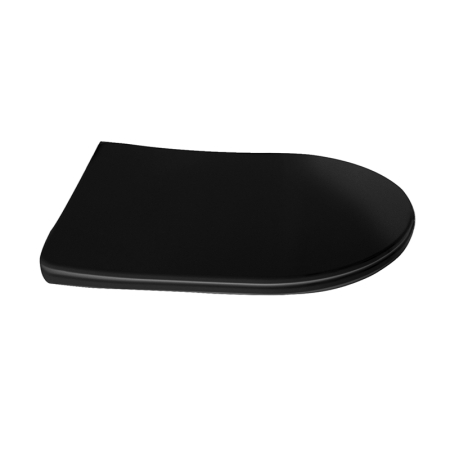 Baie - Capac WC Fluminia Minerva, SoftClose, Quick Release, garantie 2 ani, negru mat