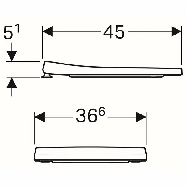 Capac wc Geberit iCon slim inchidere lenta [1]