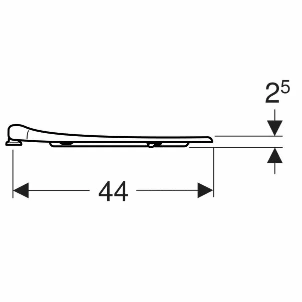 Capac wc Geberit Selnova Comfort fixare de sus cu acces liber alb [4]