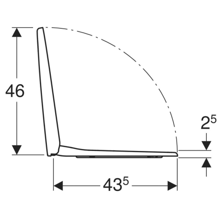Capac WC, Geberit, Selnova, Soft Close, Quick-Release, 45 x 36 cm, alb [4]