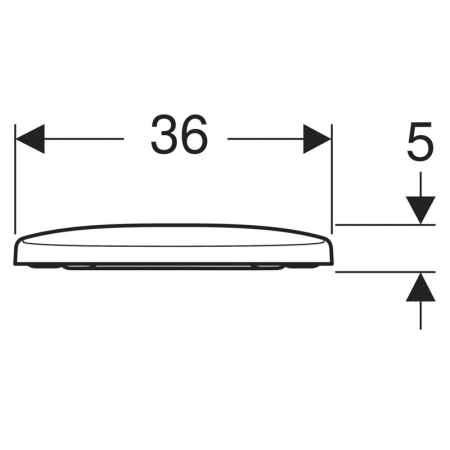 Capac WC, Geberit, Selnova, Soft Close, Quick-Release, 45 x 36 cm, alb [2]