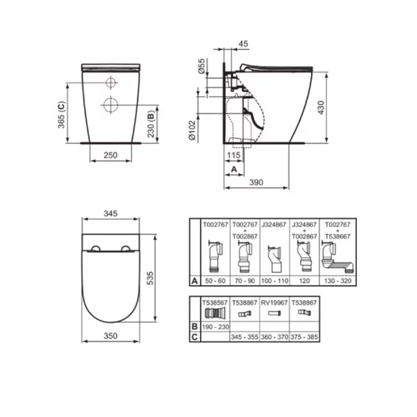 Capac WC Ideal Standard i.life O alb slim Quick Release [6]