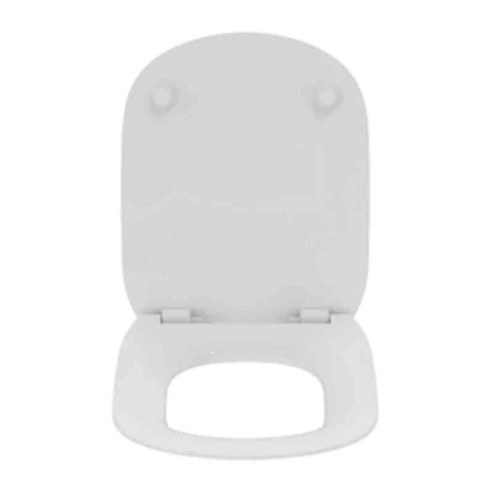 Capac Wc Ideal Standard, Tesi slim, cu balamale metalice, alb [3]