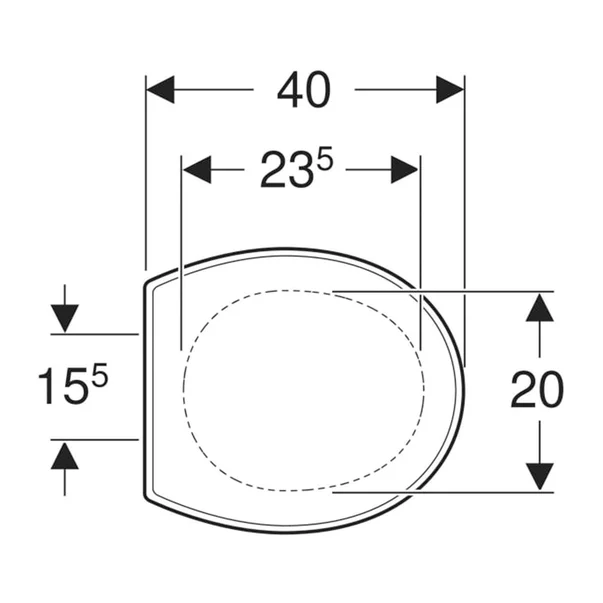 Capac wc pentru copii Geberit Bambini alb [4]