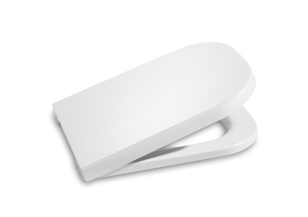 Baie - Capac WC Roca A80147000B, The Gap Square, pentru wc, eliberare rapida, suprafata antibacteriana, alb