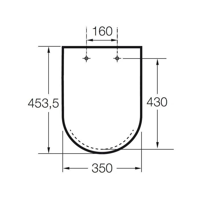 Capac WC Roca A801472003, The Gap Square, pentru wc, capac softclose, slim, utilizare igienica si eficienta, alb [1]